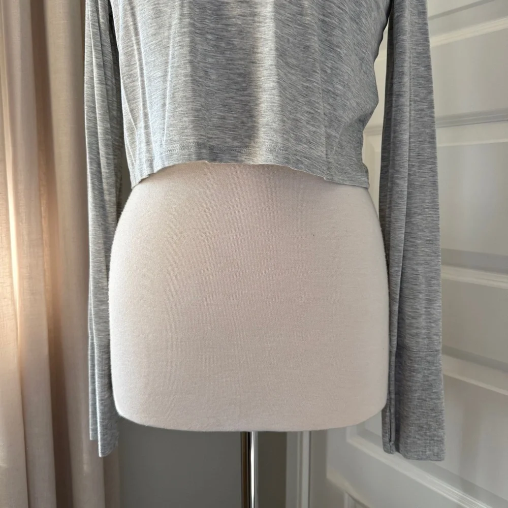 Aerie Sweat Sesh Long Sleeve Cropped Tee NWOT : Medium
